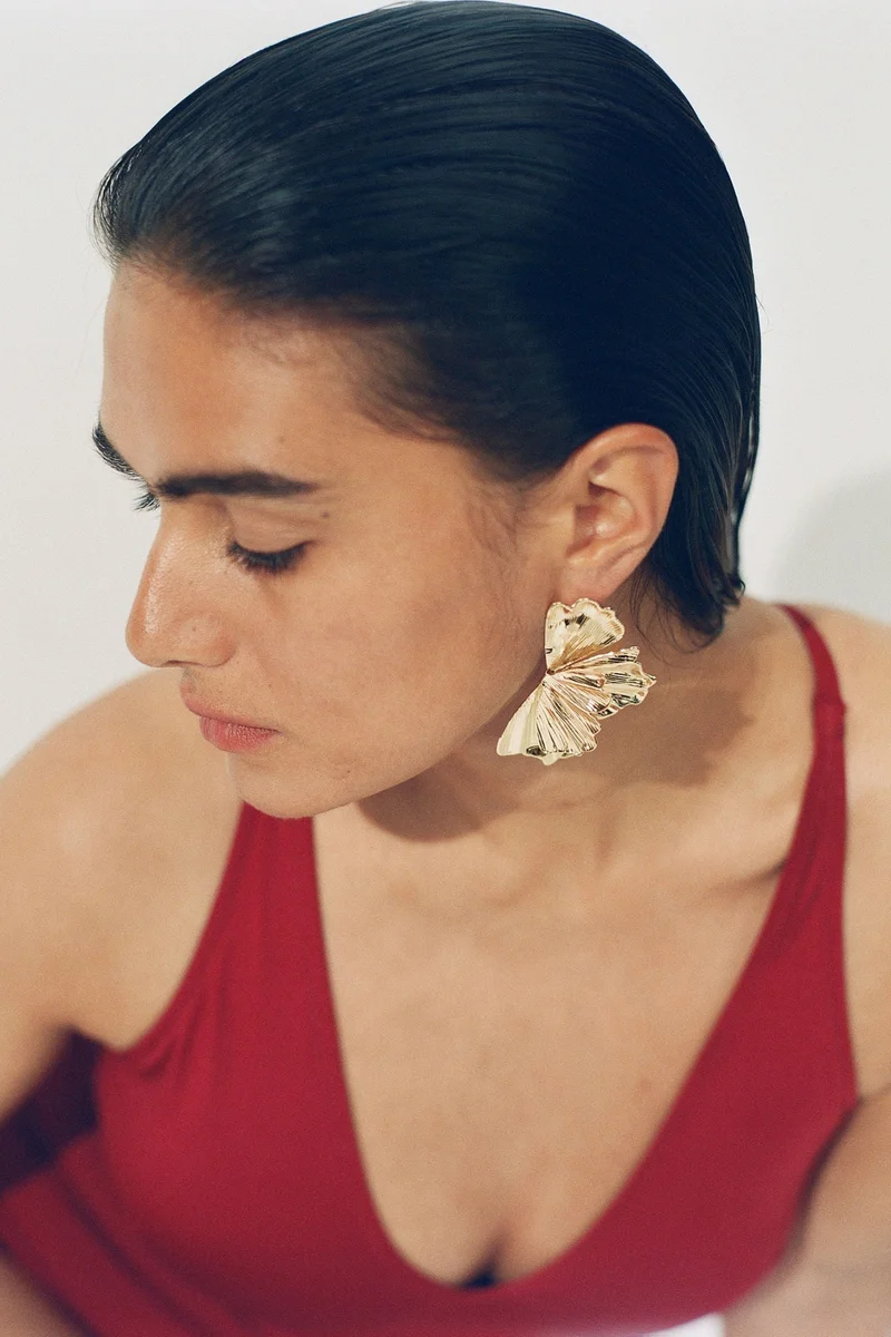 H&M Petal-shaped earrings